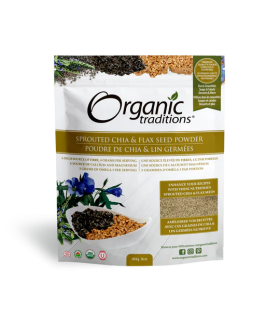 Organic Traditions Sprouted Chia/Flax 454 g | Unbeatable Prices, Daily Deals | VITASHOP