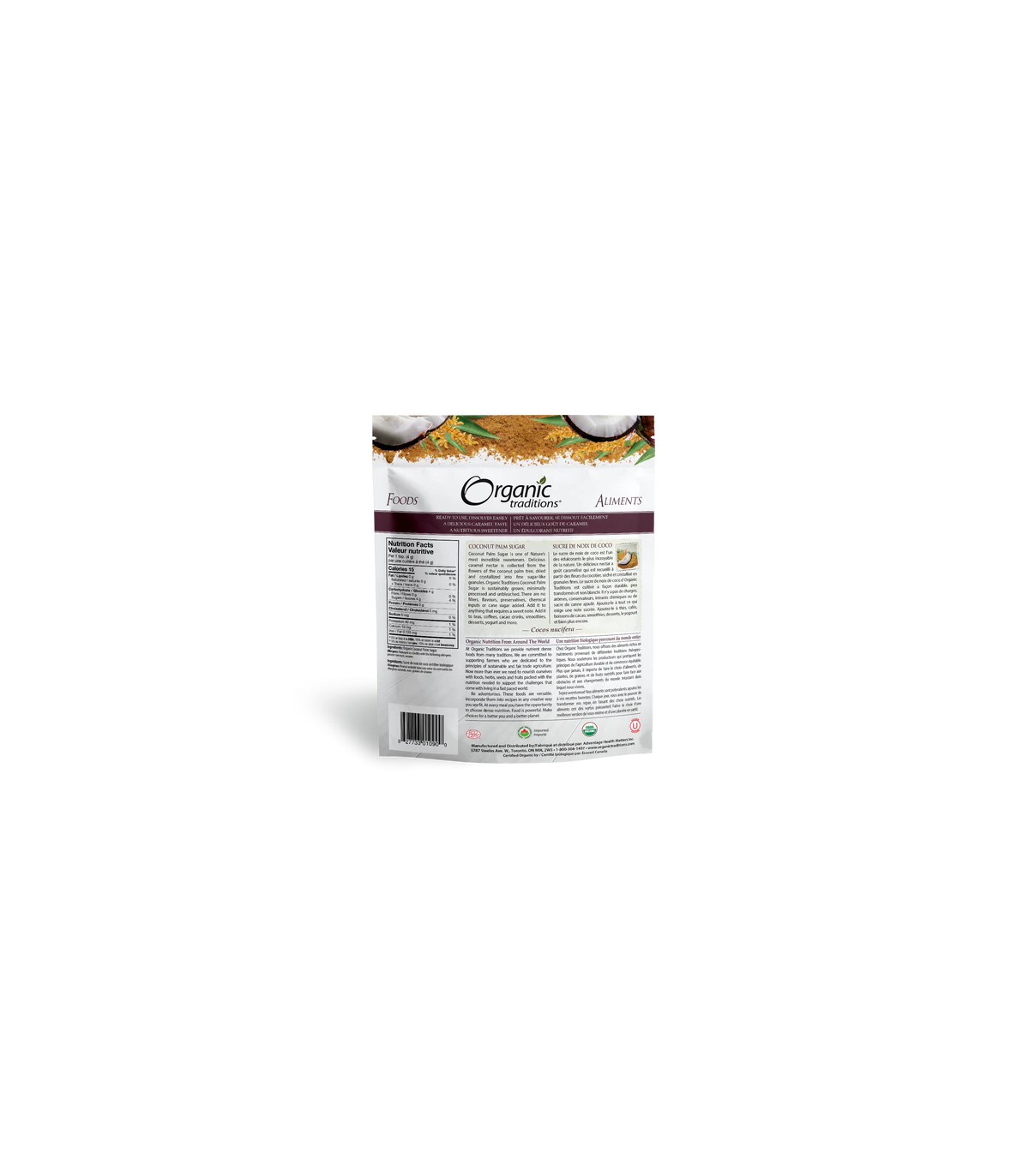 Organic Traditions Coconut Palm Sugar 454 g | Unbeatable Prices, Daily Deals | VITASHOP