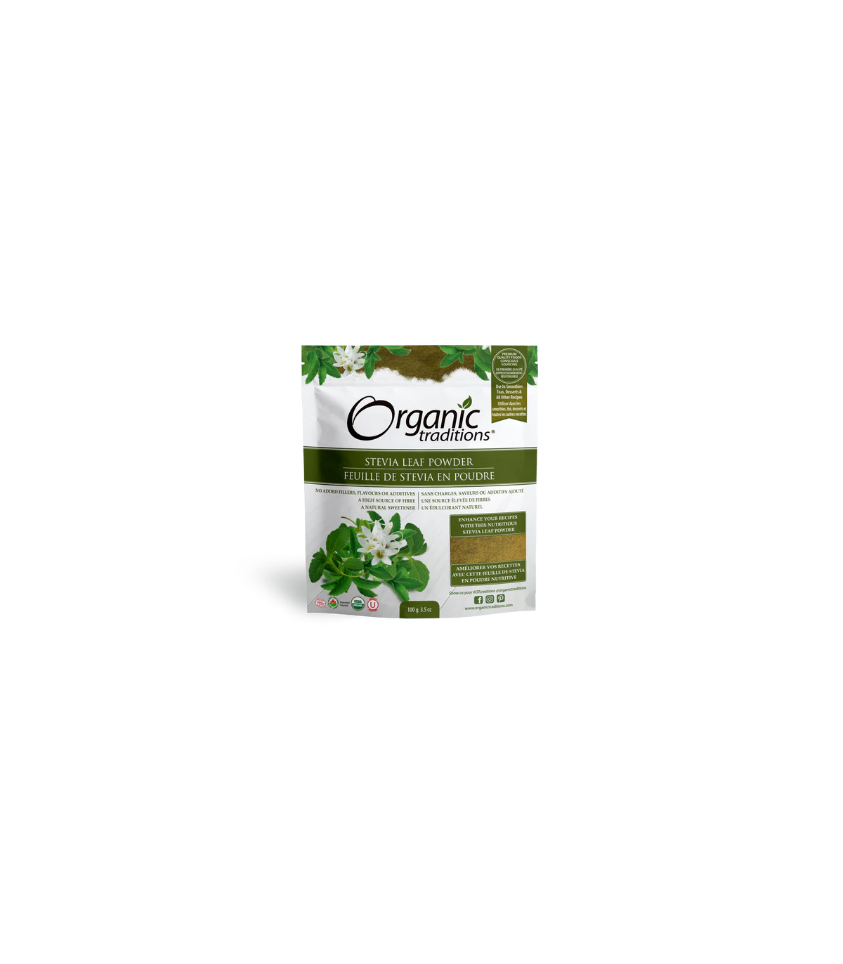 Organic Traditions 오가닉 트래디션 스테비아 파우더 그린 리프 100g | 매일 업데이트되는 특가 상품 | VITASHOP