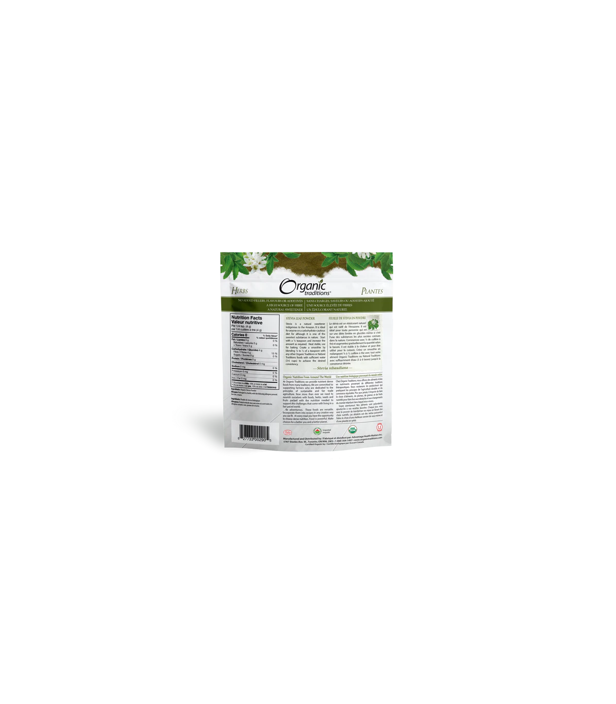 Organic Traditions 오가닉 트래디션 스테비아 파우더 그린 리프 100g | 매일 업데이트되는 특가 상품 | VITASHOP