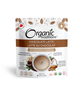Organic Traditions Latte Chocolate With Probiotics 150 g | Unbeatable Prices, Daily Deals | VITASHOP