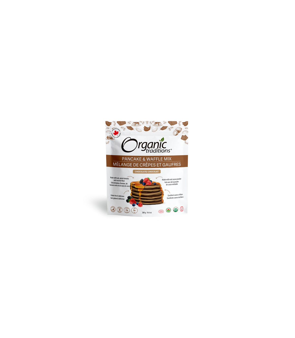 Organic Traditions Pancake And Waffle Mix Chocolate 300 g | Unbeatable Prices, Daily Deals | VITASHOP