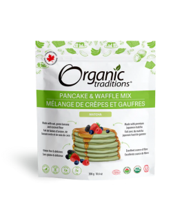 Organic Traditions Pancake And Waffle Mix Matcha 300 g | Unbeatable Prices, Daily Deals | VITASHOP