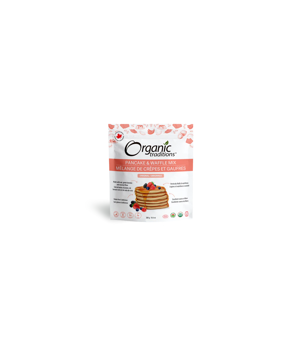 Organic Traditions Pancake And Waffle Mix Original 300 g | Unbeatable Prices, Daily Deals | VITASHOP