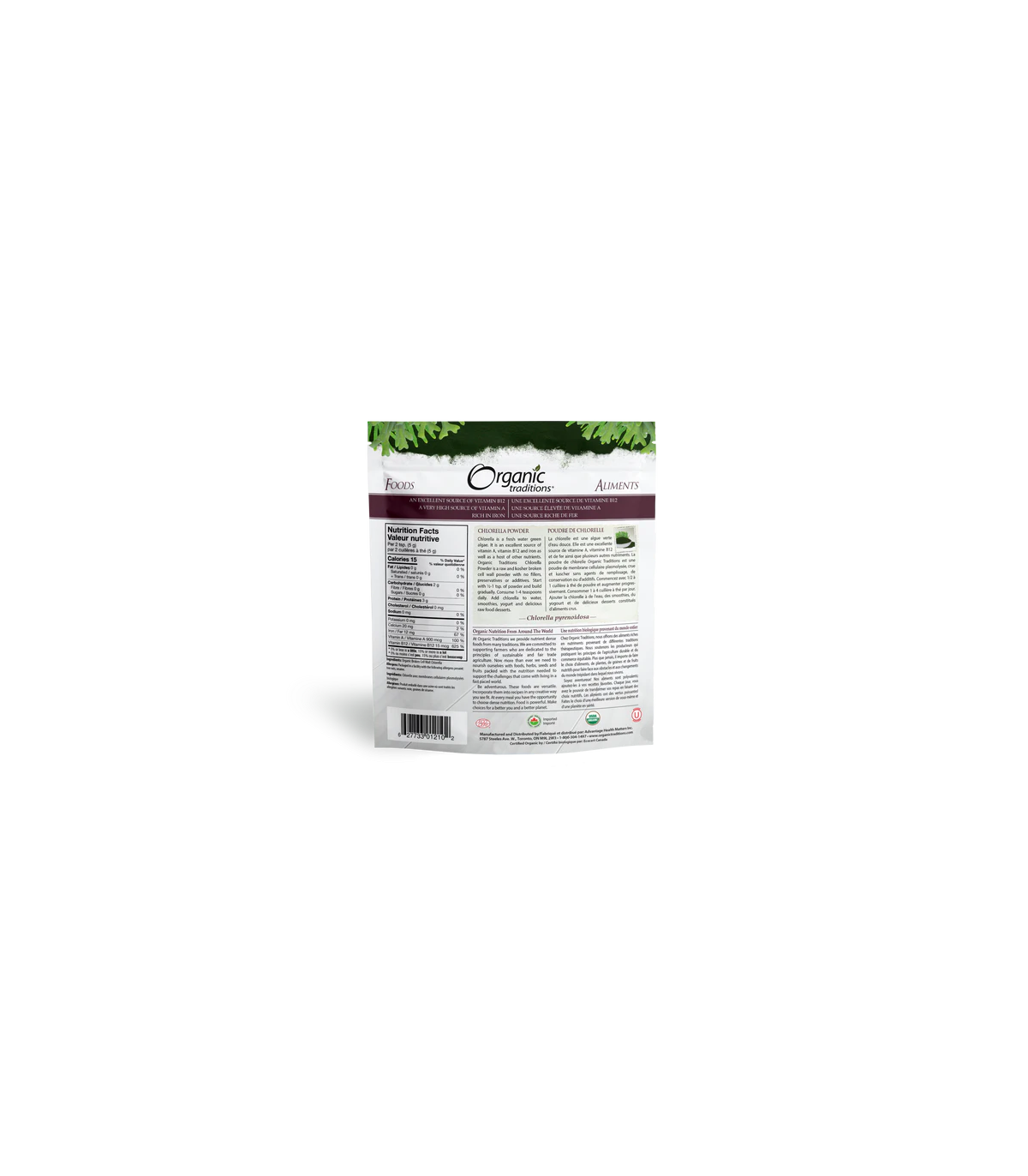 Organic Traditions 오가닉 트래디션 클로렐라 파우더 150g | 매일 업데이트되는 특가 상품 | VITASHOP