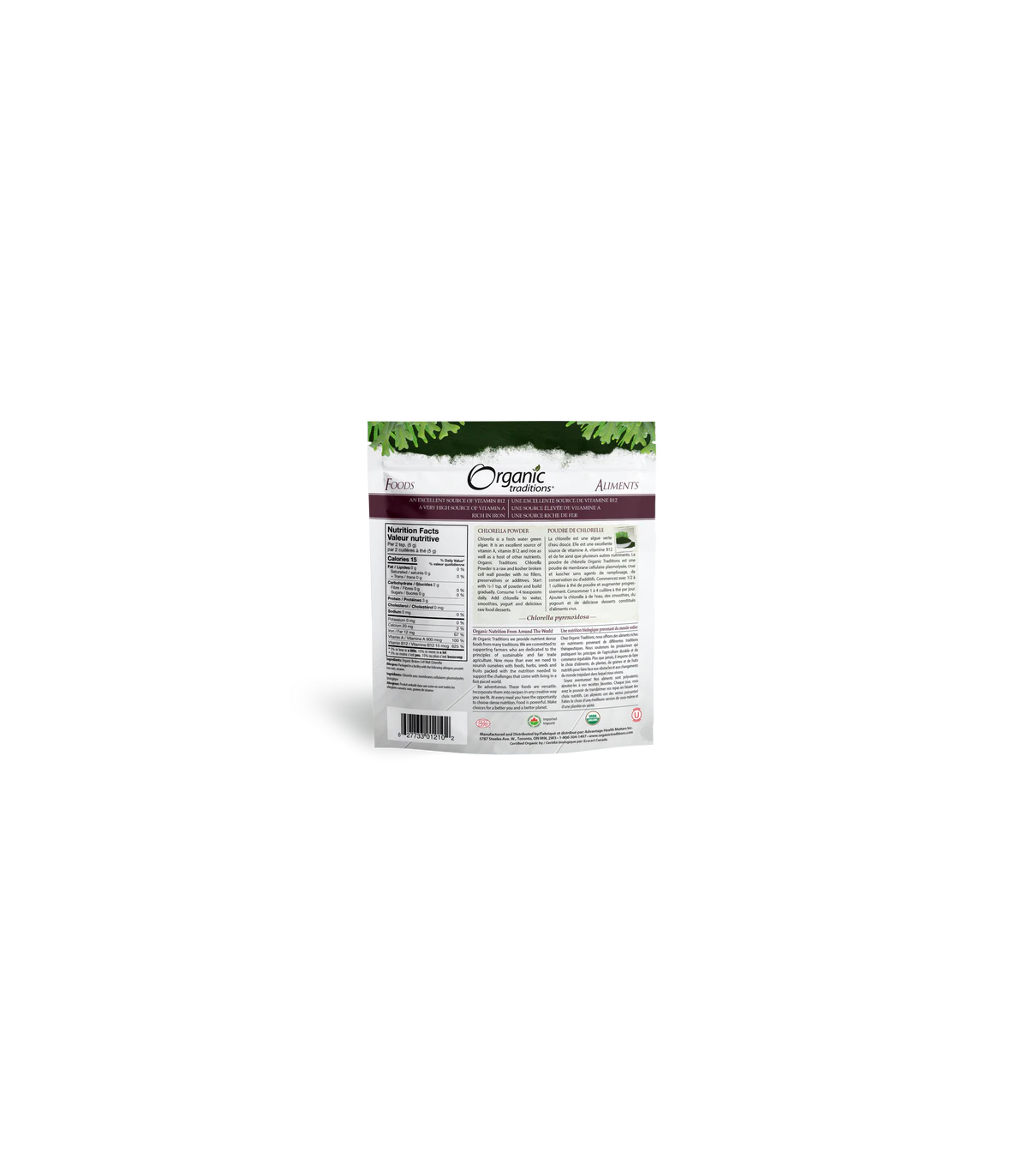 Organic Traditions 오가닉 트래디션 클로렐라 파우더 150g | 매일 업데이트되는 특가 상품 | VITASHOP