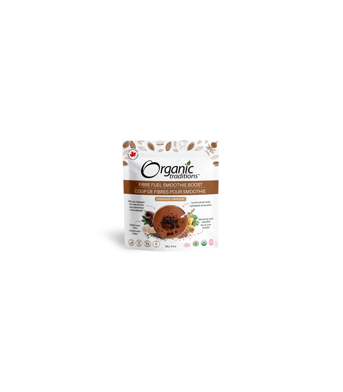 Organic Traditions 오가닉 트래디션 파이버 퓨얼 초콜릿 300g | 매일 업데이트되는 특가 상품 | VITASHOP