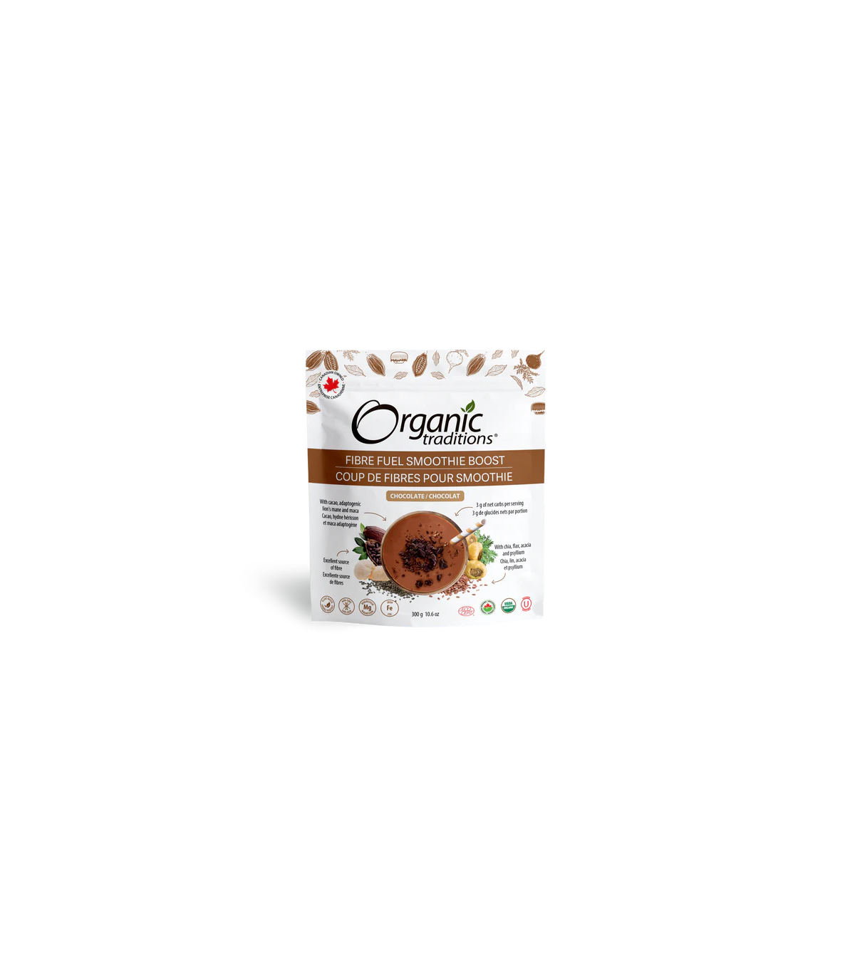 Organic Traditions 오가닉 트래디션 파이버 퓨얼 초콜릿 300g | 매일 업데이트되는 특가 상품 | VITASHOP