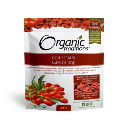 Organic Traditions Goji Berries 227 g | Unbeatable Prices, Daily Deals | VITASHOP