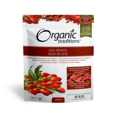 Organic Traditions Goji Berries 454 g | Unbeatable Prices, Daily Deals | VITASHOP