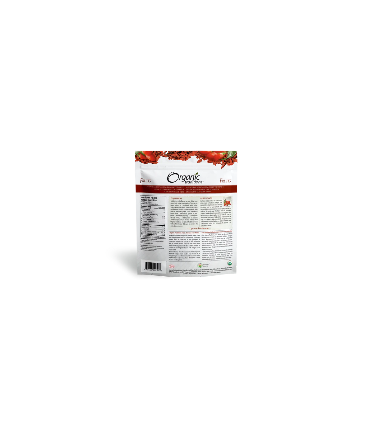 Organic Traditions Goji Berries 454 g | Unbeatable Prices, Daily Deals | VITASHOP