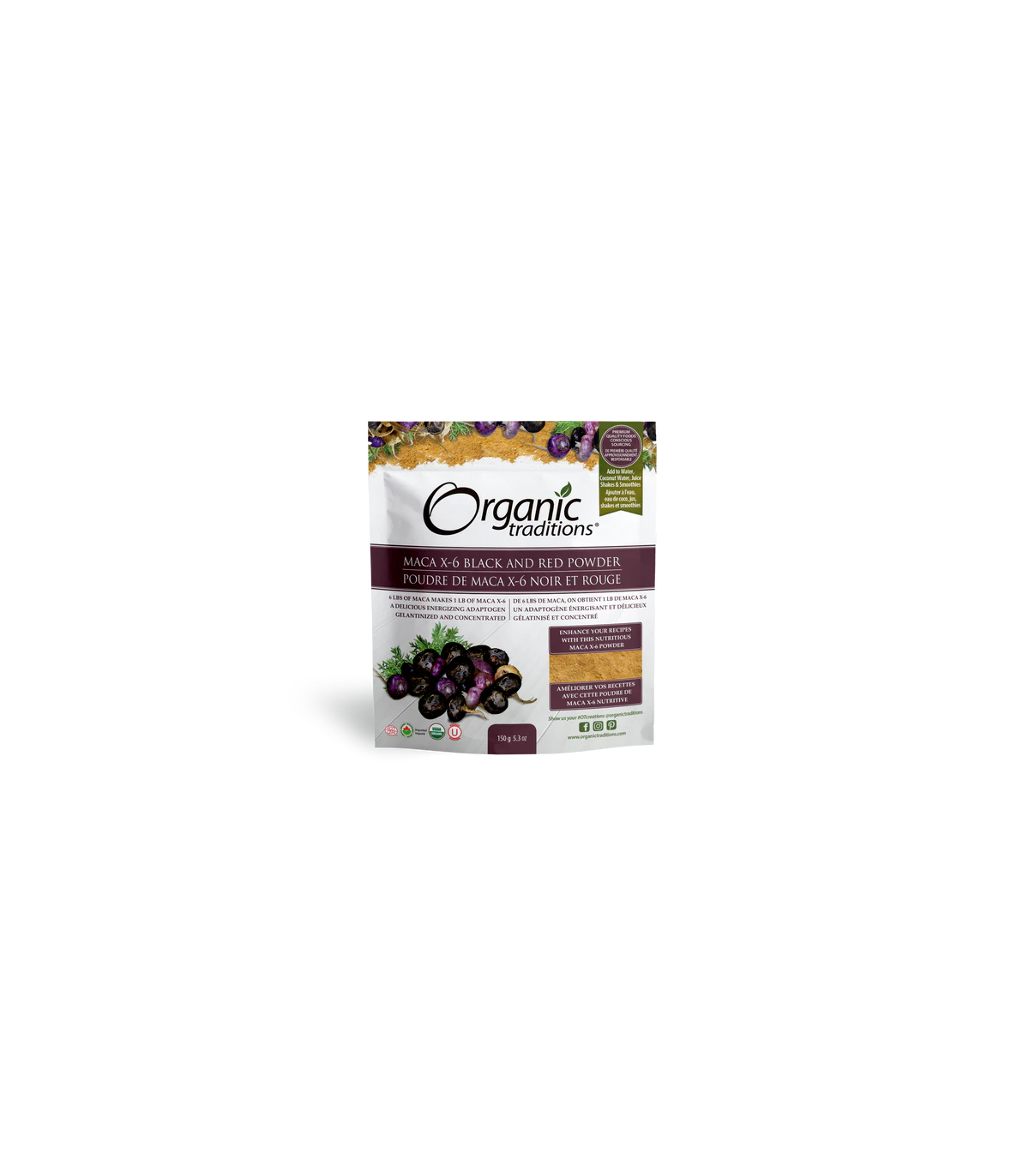 Organic Traditions Maca X6 Powder 6:1 150 g | Unbeatable Prices, Daily Deals | VITASHOP