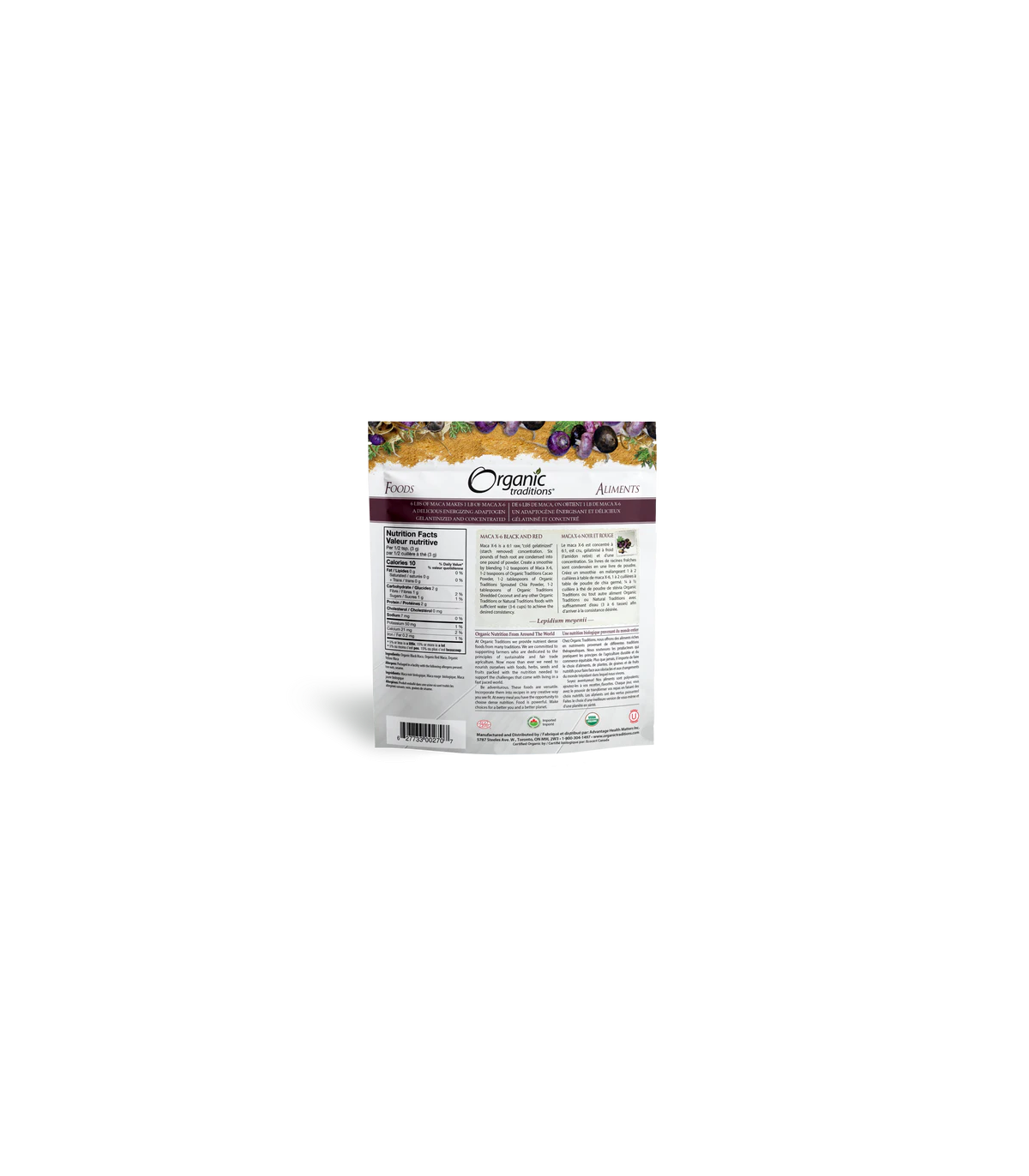 Organic Traditions Maca X6 Powder 6:1 150 g | Unbeatable Prices, Daily Deals | VITASHOP