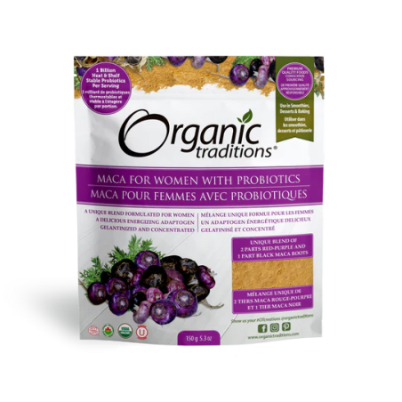 Organic Traditions 오가닉 트래디션 여성을 위한 마카 프로바이오틱스 함유 150g | 매일 업데이트되는 특가 상품 | VITASHOP