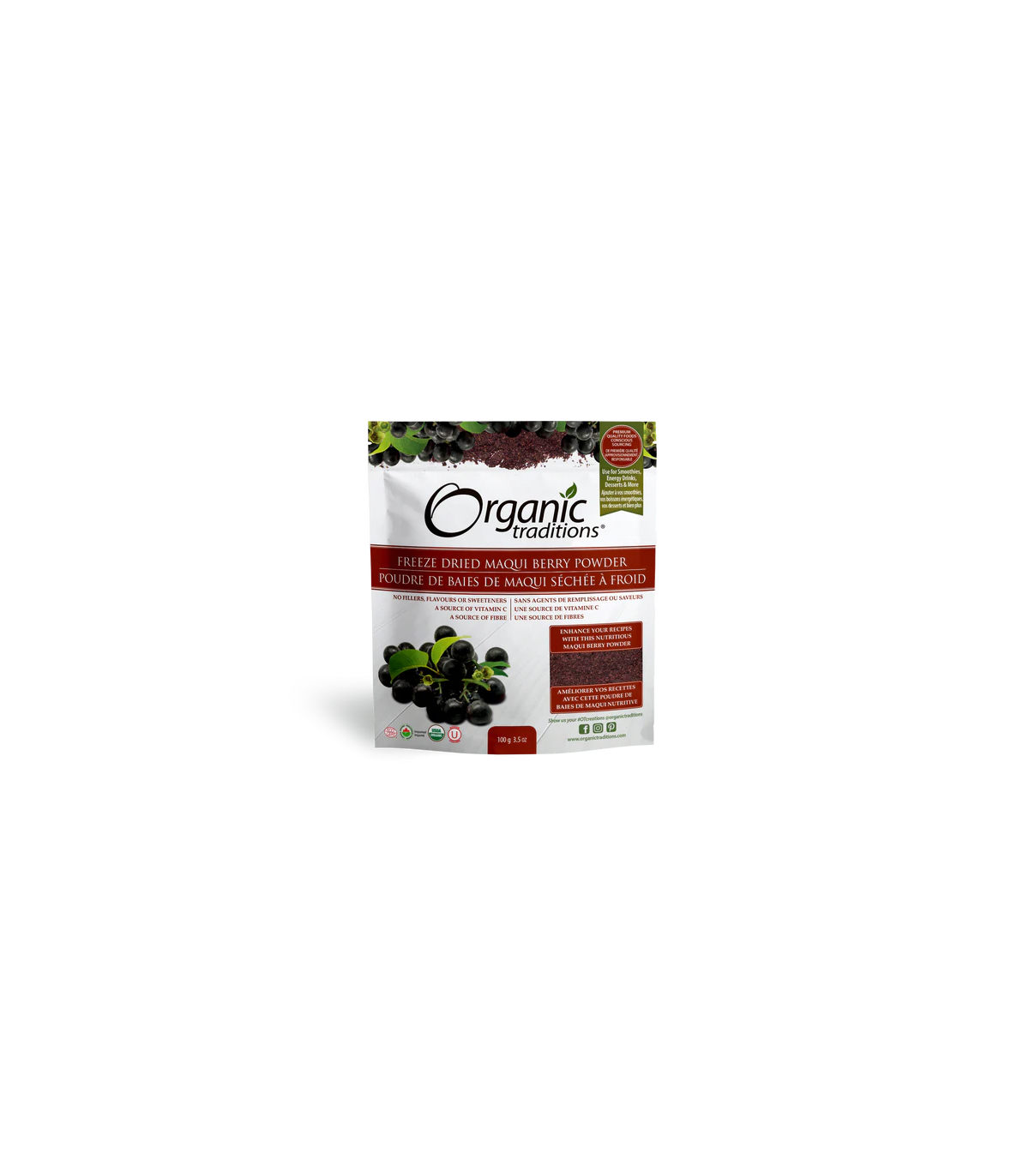 Organic Traditions 오가닉 트래디션 마키 베리 파우더 100g | 매일 업데이트되는 특가 상품 | VITASHOP