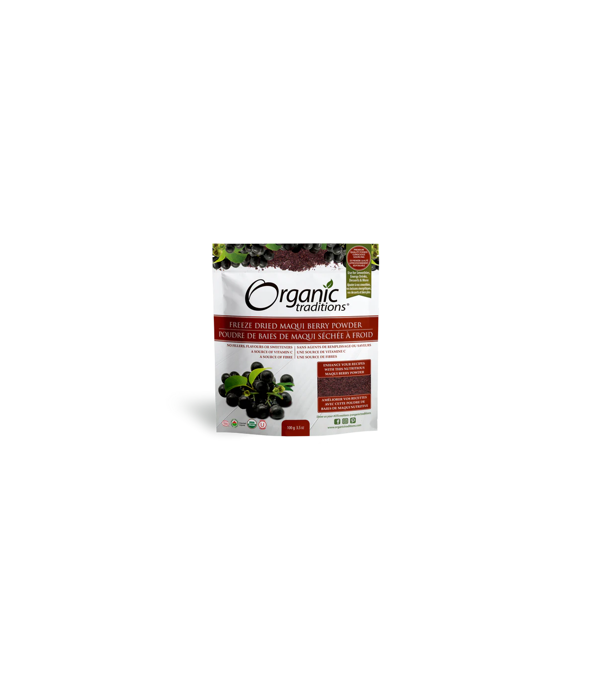 Organic Traditions 오가닉 트래디션 마키 베리 파우더 100g | 매일 업데이트되는 특가 상품 | VITASHOP