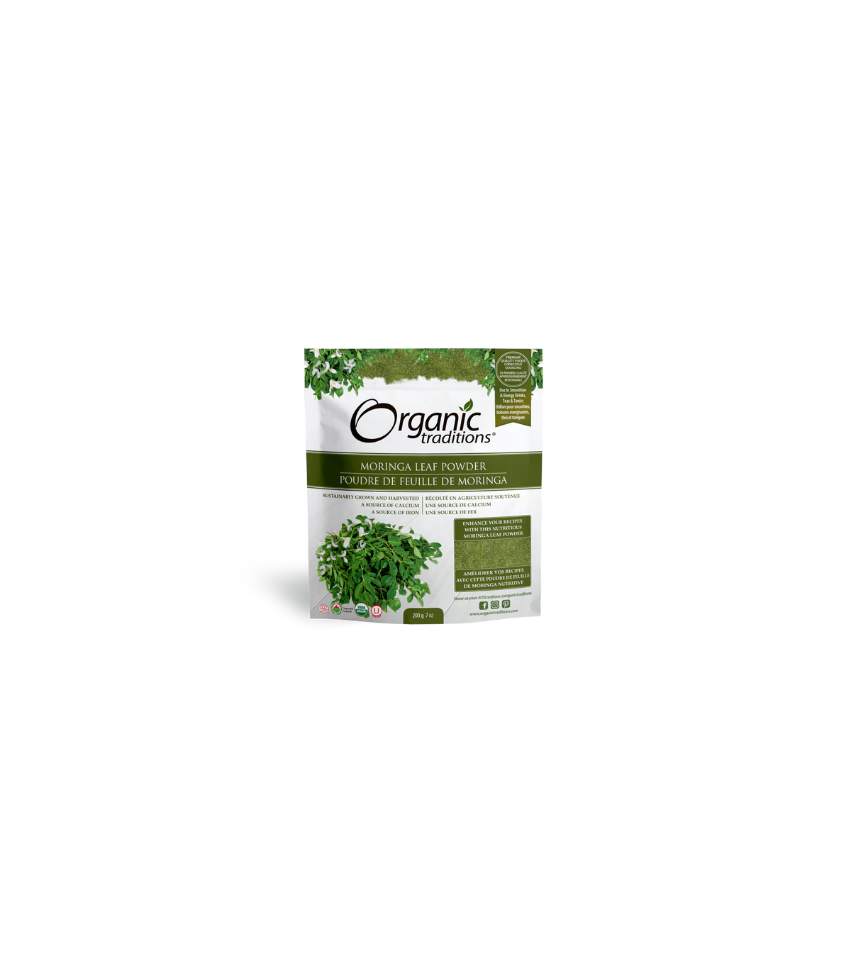Organic Traditions Moringa Leaf Powder 200 g | 每天不同折扣, 全网最低价格 | 种类齐全的保健品店铺 VITASHOP, 只有你想不到, 没有你买不到 !