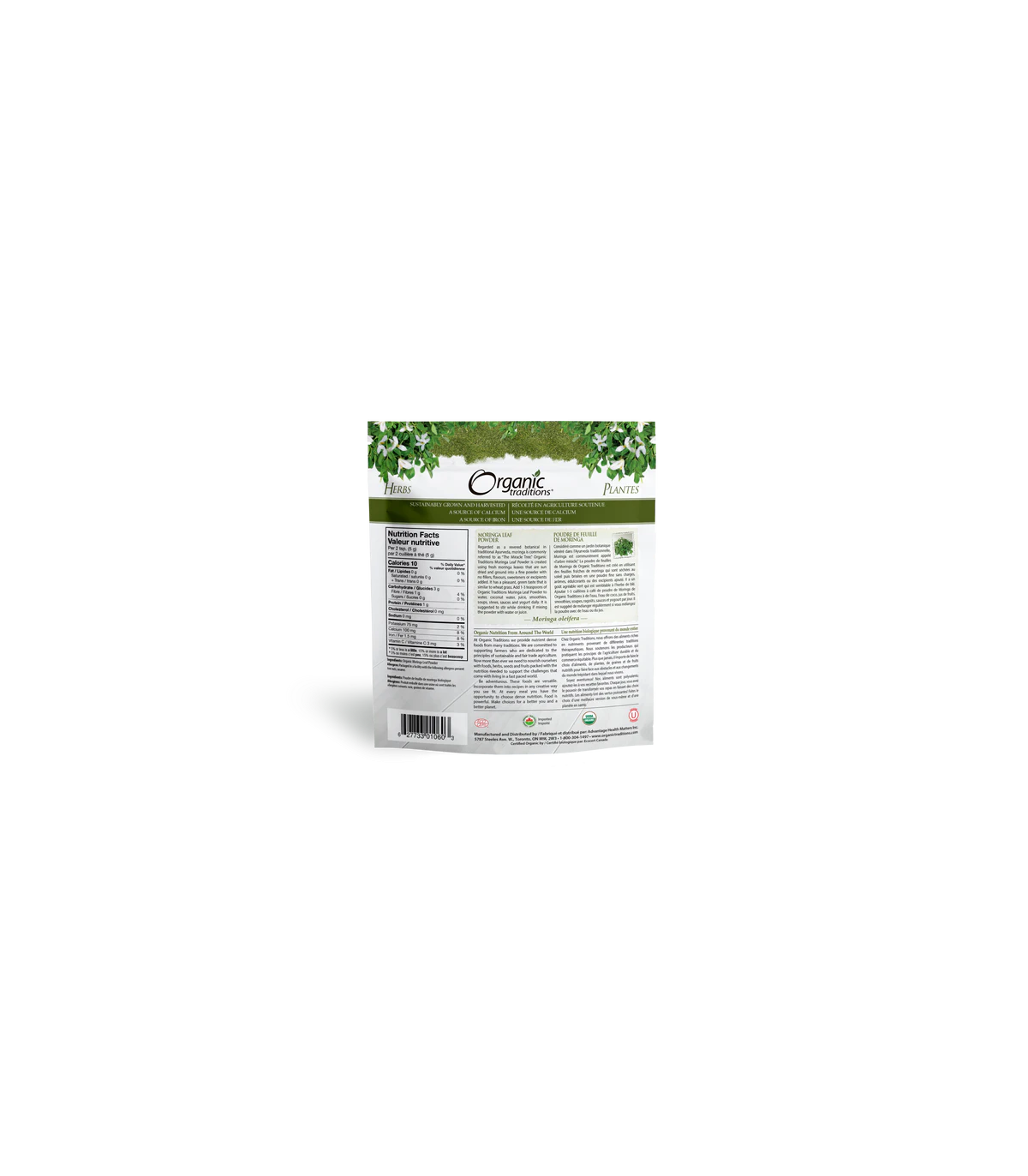 Organic Traditions Moringa Leaf Powder 200 g | 每天不同折扣, 全网最低价格 | 种类齐全的保健品店铺 VITASHOP, 只有你想不到, 没有你买不到 !