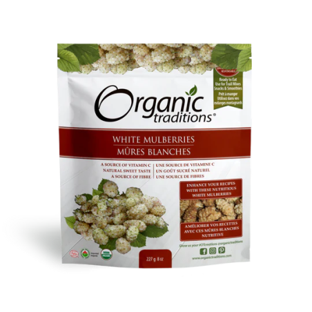 Organic Traditions Mulberries White Dried 227 g | 每天不同折扣, 全网最低价格 | 种类齐全的保健品店铺 VITASHOP, 只有你想不到, 没有你买不到 !