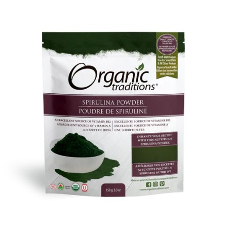 Organic Traditions Spirulina Powder 150 g | Unbeatable Prices, Daily Deals | VITASHOP