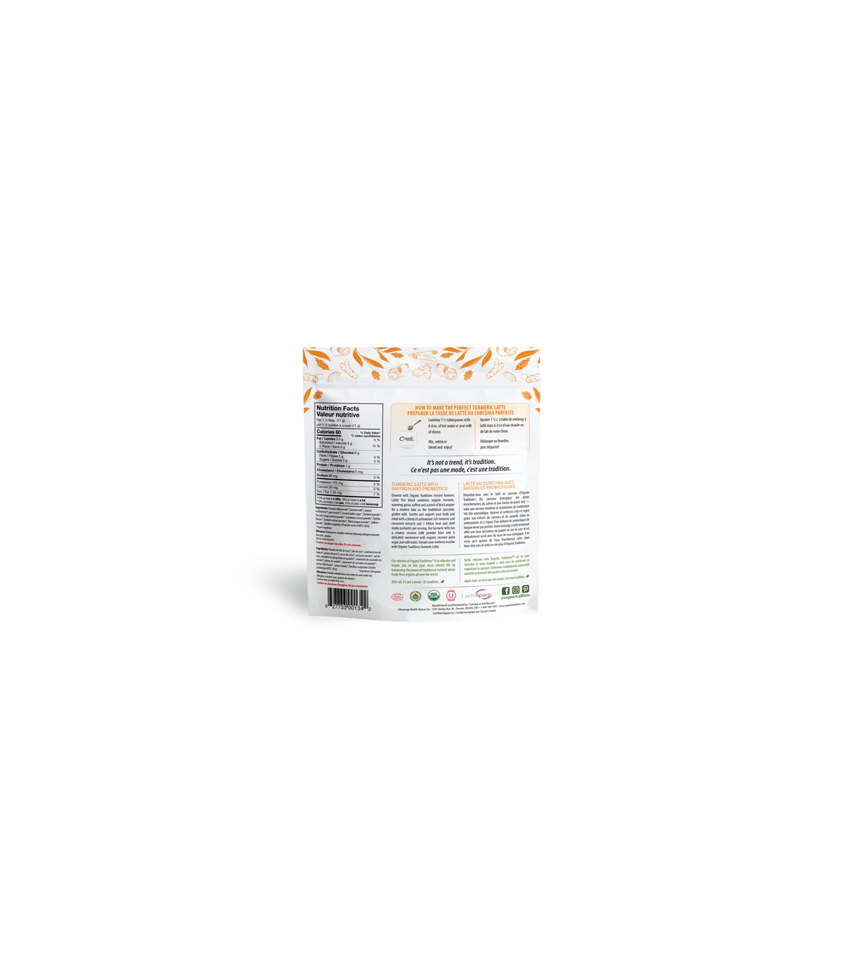 Latte Turmeric with Probiotics 150 g | Safest & Easiest Shopping Vitamins Online | VITASHOP