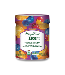 MegaFood Vitamin D3 Wellness (1000 IU), Mixed Fruit 70 Gummies | Unbeatable Prices, Daily Deals | VITASHOP