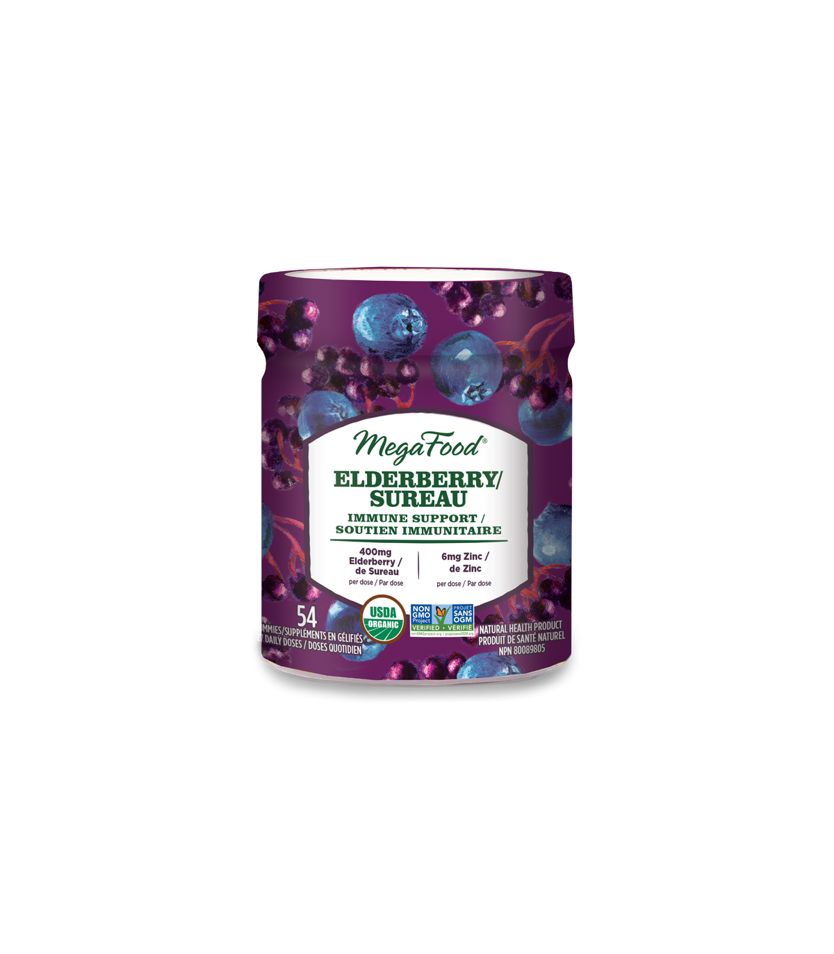 Elderberry Immune Support, Berry 54 Gummies | Safest & Easiest Shopping Vitamins Online | VITASHOP