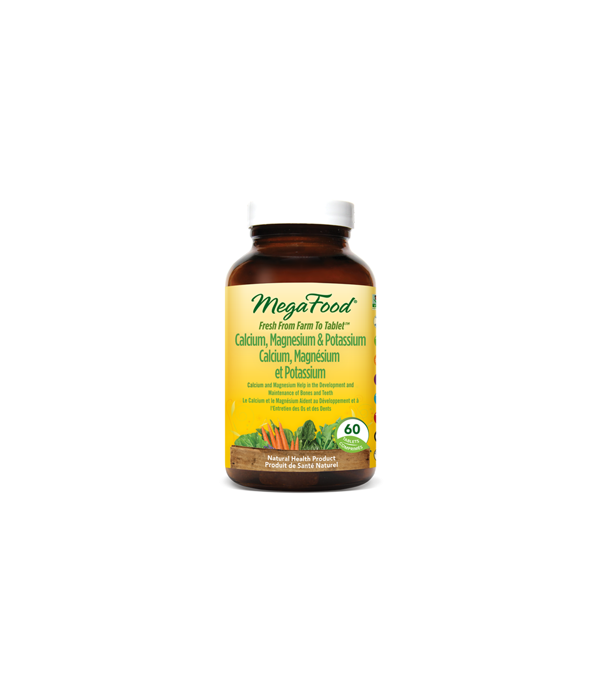 MegaFood 메가푸드 칼슘, 마그네슘 및 칼륨 60정 | 매일 업데이트되는 특가 상품 | VITASHOP