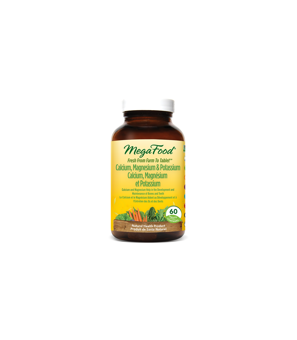 MegaFood 메가푸드 칼슘, 마그네슘 및 칼륨 60정 | 매일 업데이트되는 특가 상품 | VITASHOP