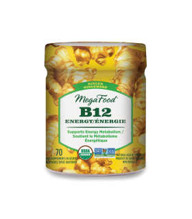 MegaFood Vitamin B12 Energy, Ginger 70 Gummies | Unbeatable Prices, Daily Deals | VITASHOP