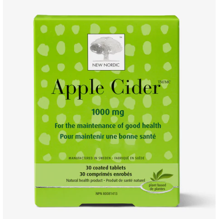 New Nordic Apple Cider 1000 mg 30 Tablets | 每天不同折扣, 全网最低价格 | 种类齐全的保健品店铺 VITASHOP, 只有你想不到, 没有你买不到 !