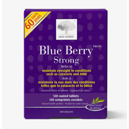 New Nordic Blue Berry Strong 120 Tablets | 每天不同折扣, 全网最低价格 | 种类齐全的保健品店铺 VITASHOP, 只有你想不到, 没有你买不到 !