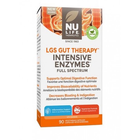 Nu-Life 누라이프 LGS 장 치료 인텐시브 엔자임 90 식물성 캡슐 | 매일 업데이트되는 특가 상품 | VITASHOP