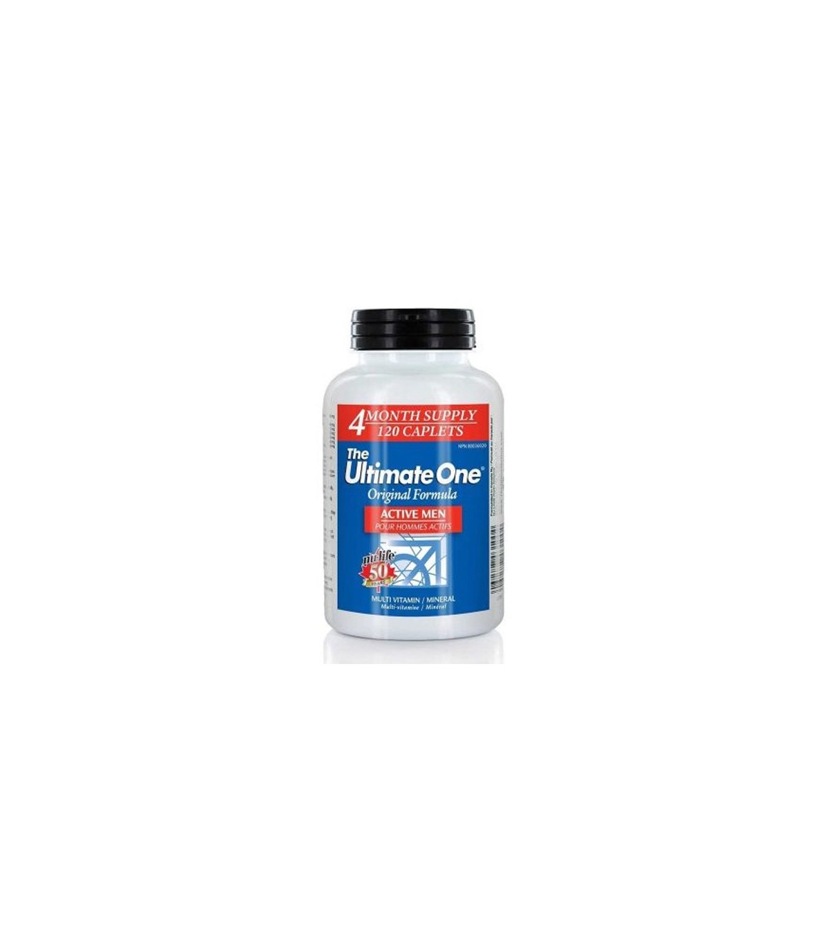 The Ultimate One Original Men Active 120 Caplets | Safest & Easiest Shopping Vitamins Online | VITASHOP