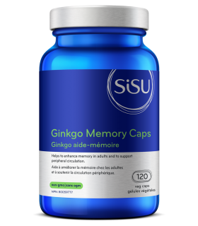 Ginkgo Memory Caps, 120 Capsules de légumes | Safest & Easiest Shopping Vitamins Online | VITASHOP