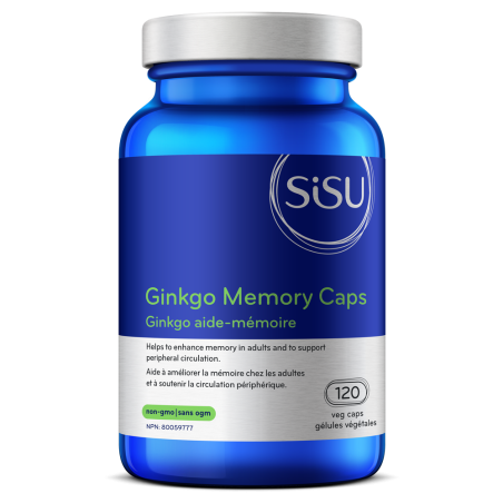 Ginkgo Memory Caps, 120 Capsules de légumes | Safest & Easiest Shopping Vitamins Online | VITASHOP