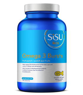 Omega 3 Bursts Fruit Punch, 120 gélules molles à croquer | Safest & Easiest Shopping Vitamins Online | VITASHOP