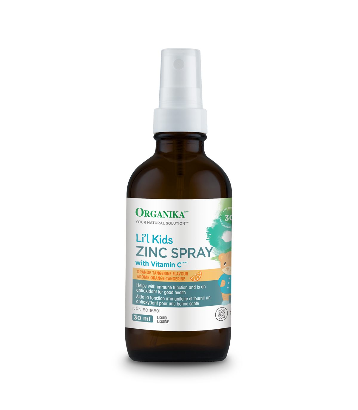 Organika Kids Zinc Spray with Vitamin C Orange Tangerine Flavour 30 mL | Unbeatable Prices, Daily Deals | VITASHOP