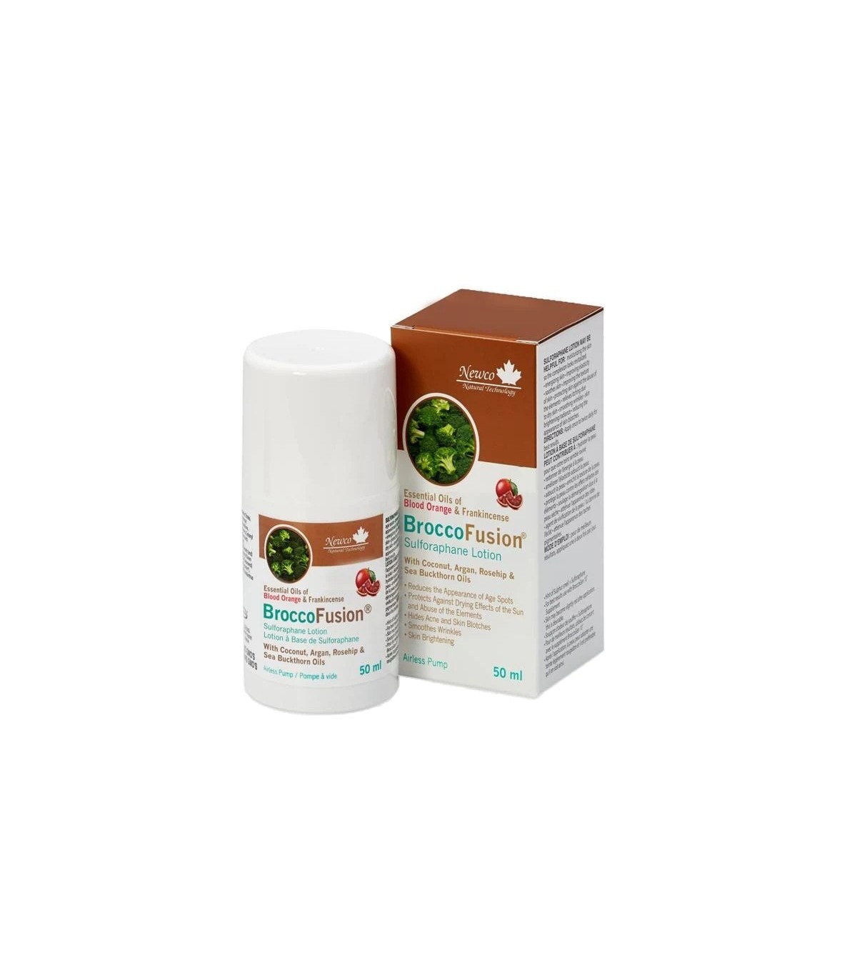 Newco Sulforaphane Lotion Blood Orange & Frankincense 50 ml Pump | Unbeatable Prices, Daily Deals | VITASHOP