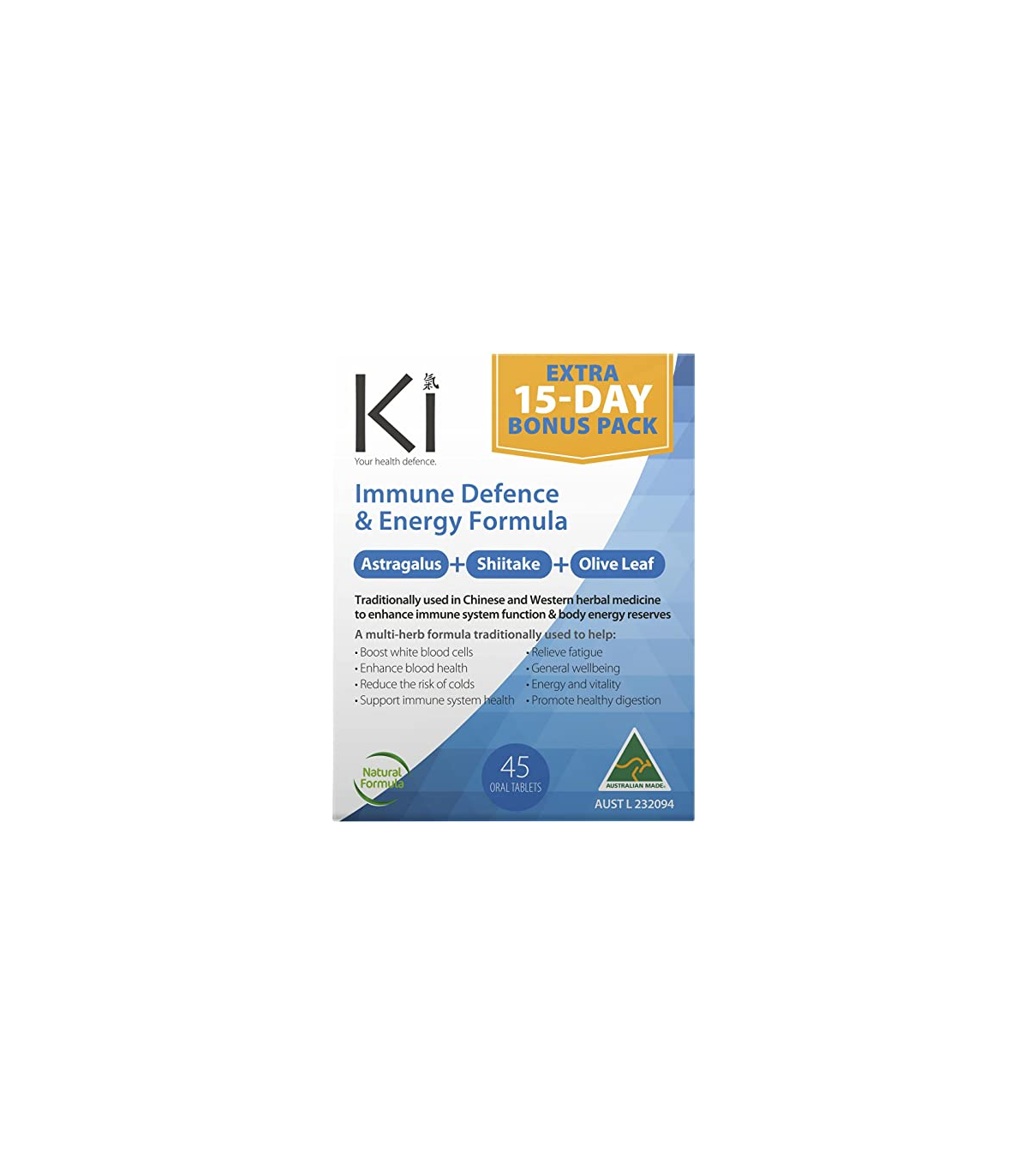 Ki Ki Immune Defence Extra 45 Tablets | Unbeatable Prices, Daily Deals | VITASHOP
