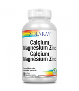 SOLARAY Calcium Magnesium Zinc 250 Capsules | 每天不同折扣, 全网最低价格 | 种类齐全的保健品店铺 VITASHOP, 只有你想不到, 没有你买不到 !