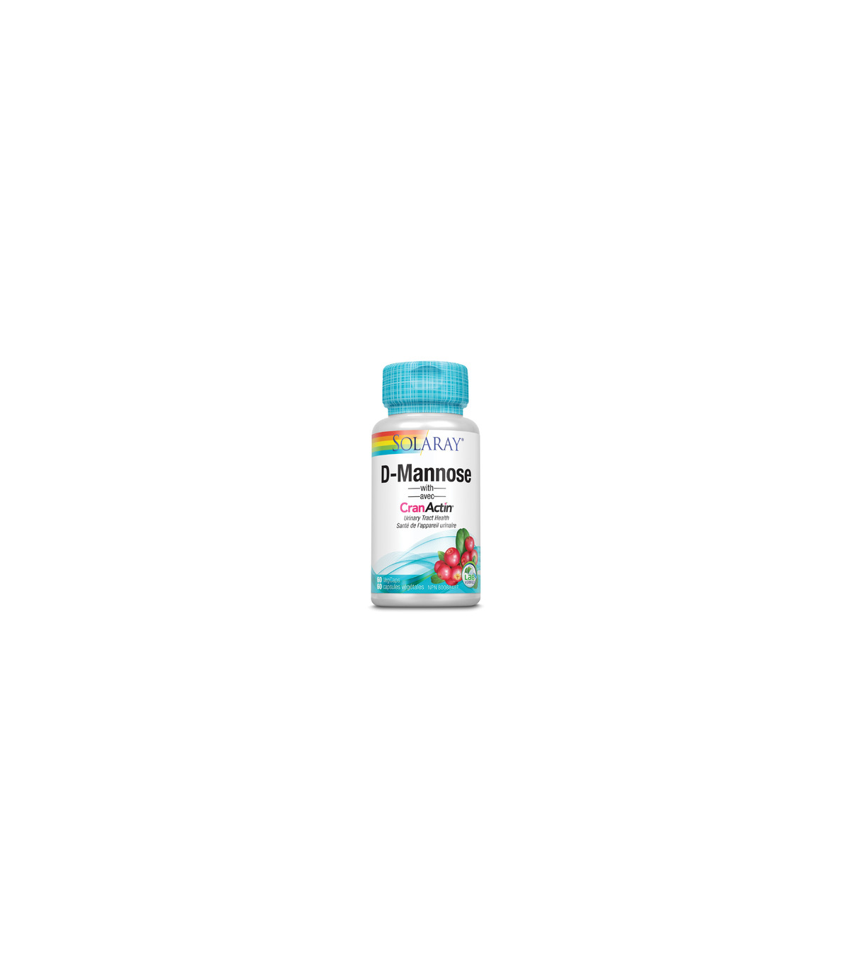 SOLARAY D-Mannose With CranActin 60 Capsules | Unbeatable Prices, Daily Deals | VITASHOP