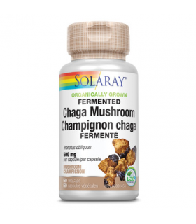 SOLARAY Fermented Chaga Mushroom 60 Capsules | Unbeatable Prices, Daily Deals | VITASHOP