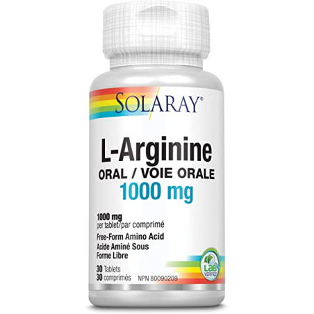 L-Arginine 30 Tablets | Safest & Easiest Shopping Vitamins Online | VITASHOP