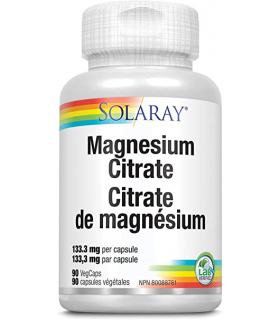 SOLARAY Magnesium Citrate 90 Capsules | 每天不同折扣, 全网最低价格 | 种类齐全的保健品店铺 VITASHOP, 只有你想不到, 没有你买不到 !