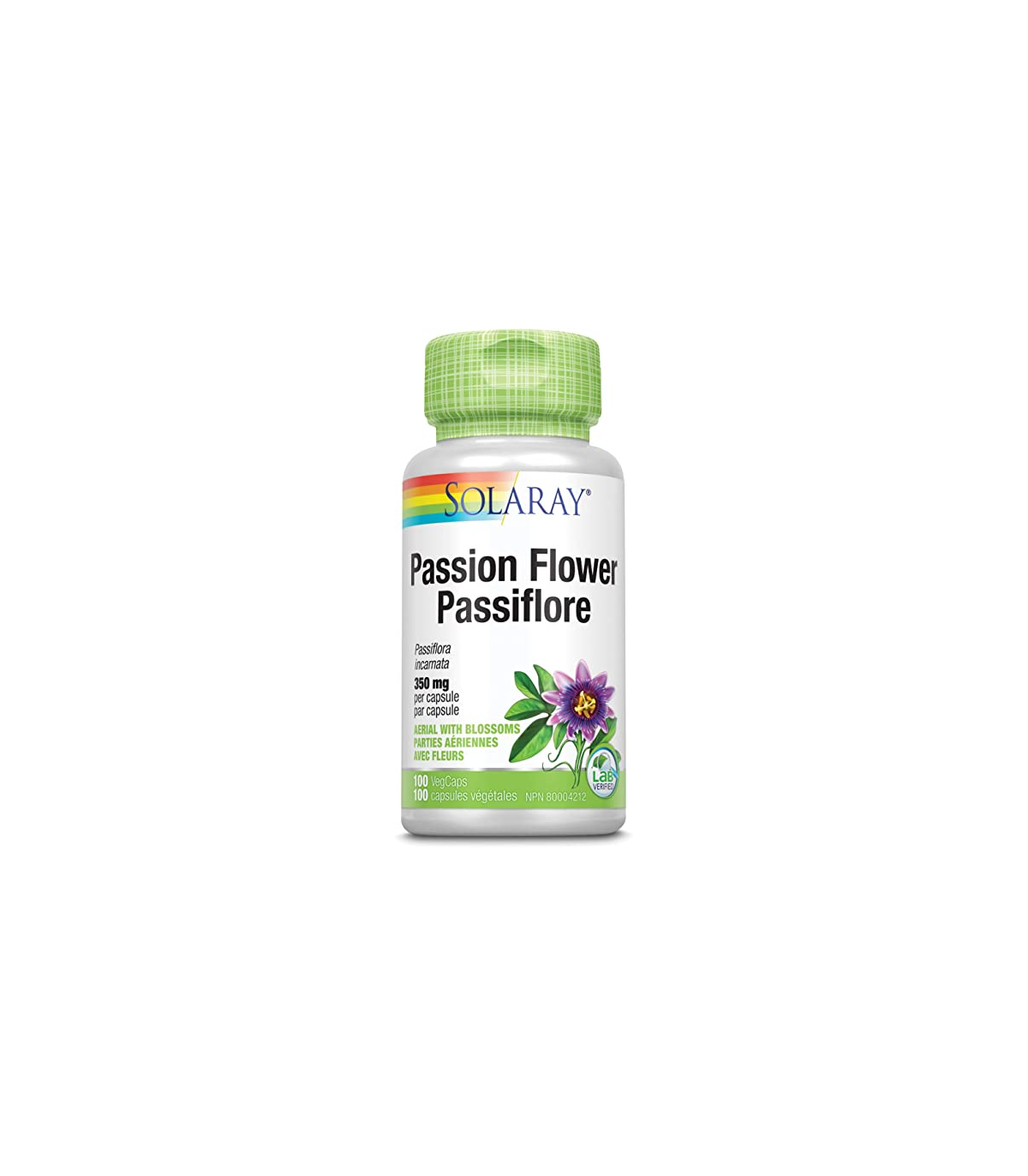 SOLARAY Passion Flower 100 Capsules | 每天不同折扣, 全网最低价格 | 种类齐全的保健品店铺 VITASHOP, 只有你想不到, 没有你买不到 !