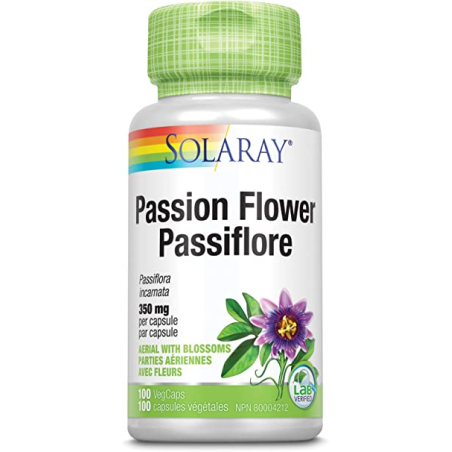 SOLARAY Passion Flower 100 Capsules | 每天不同折扣, 全网最低价格 | 种类齐全的保健品店铺 VITASHOP, 只有你想不到, 没有你买不到 !