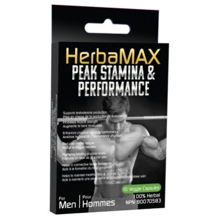 HerbaMax 허바맥스 허바맥스 피크 스태미나 10 베지 캡슐 | 매일 업데이트되는 특가 상품 | VITASHOP