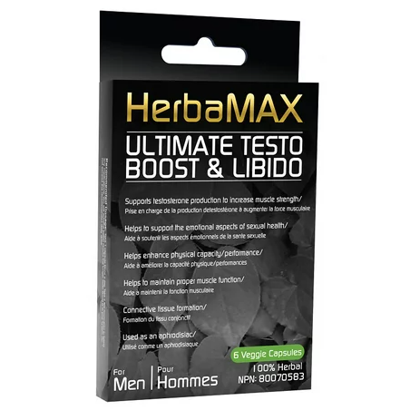 Ultimate Testo & Libido Boost 6 Vegi Capsules | Safest & Easiest Shopping Vitamins Online | VITASHOP