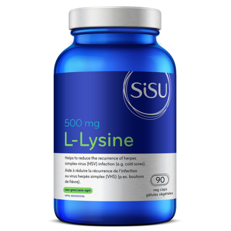 SISU 시수 L-라이신 500 mg, 90 식물성 캡슐 | 매일 업데이트되는 특가 상품 | VITASHOP